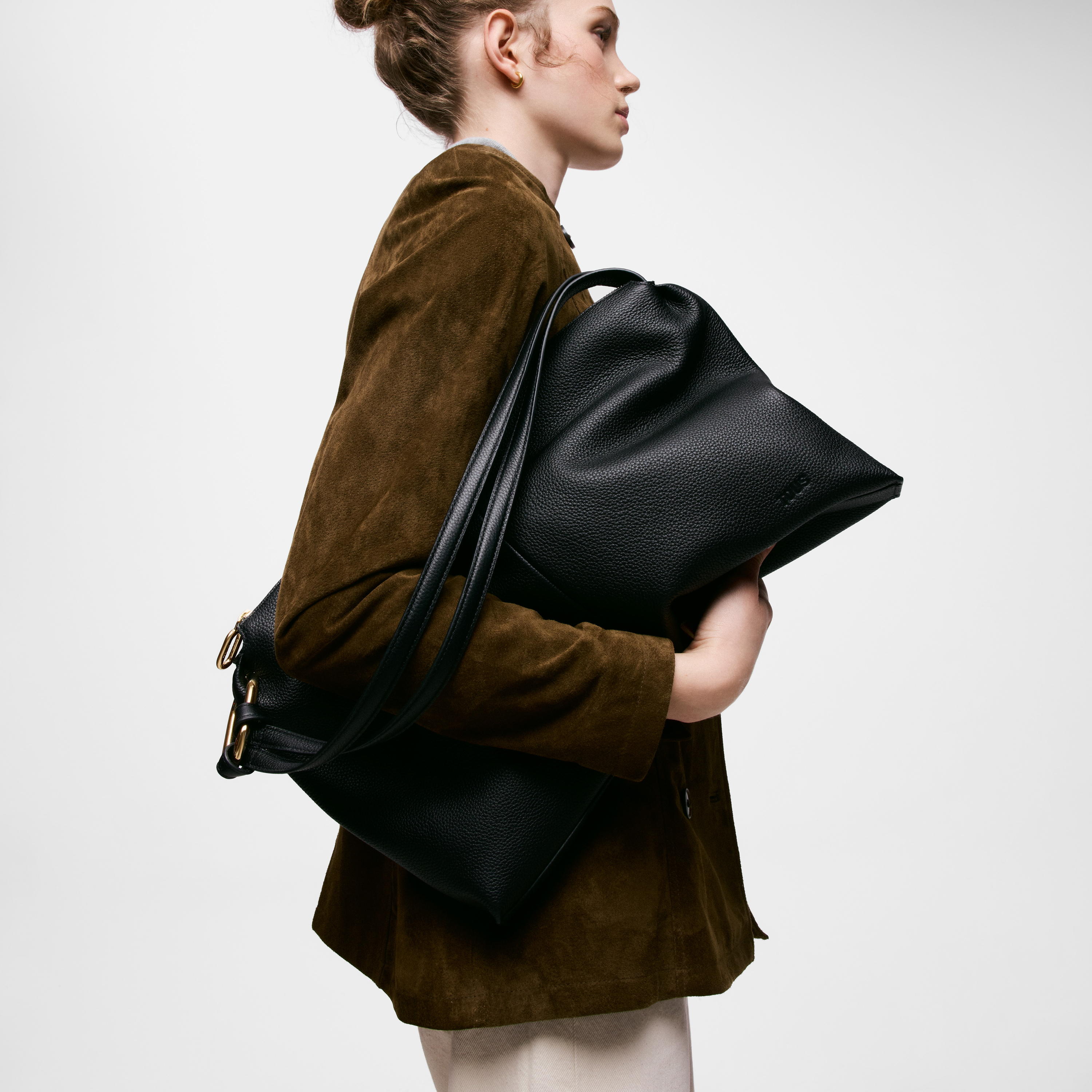 Black Shoulder leather bag TOUS Hold