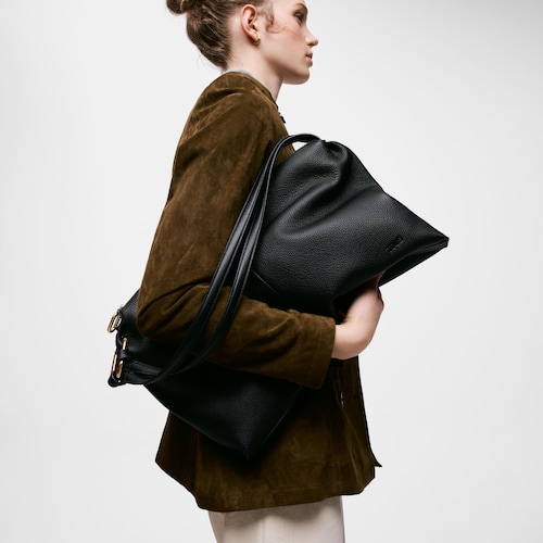Black Shoulder leather bag TOUS Hold