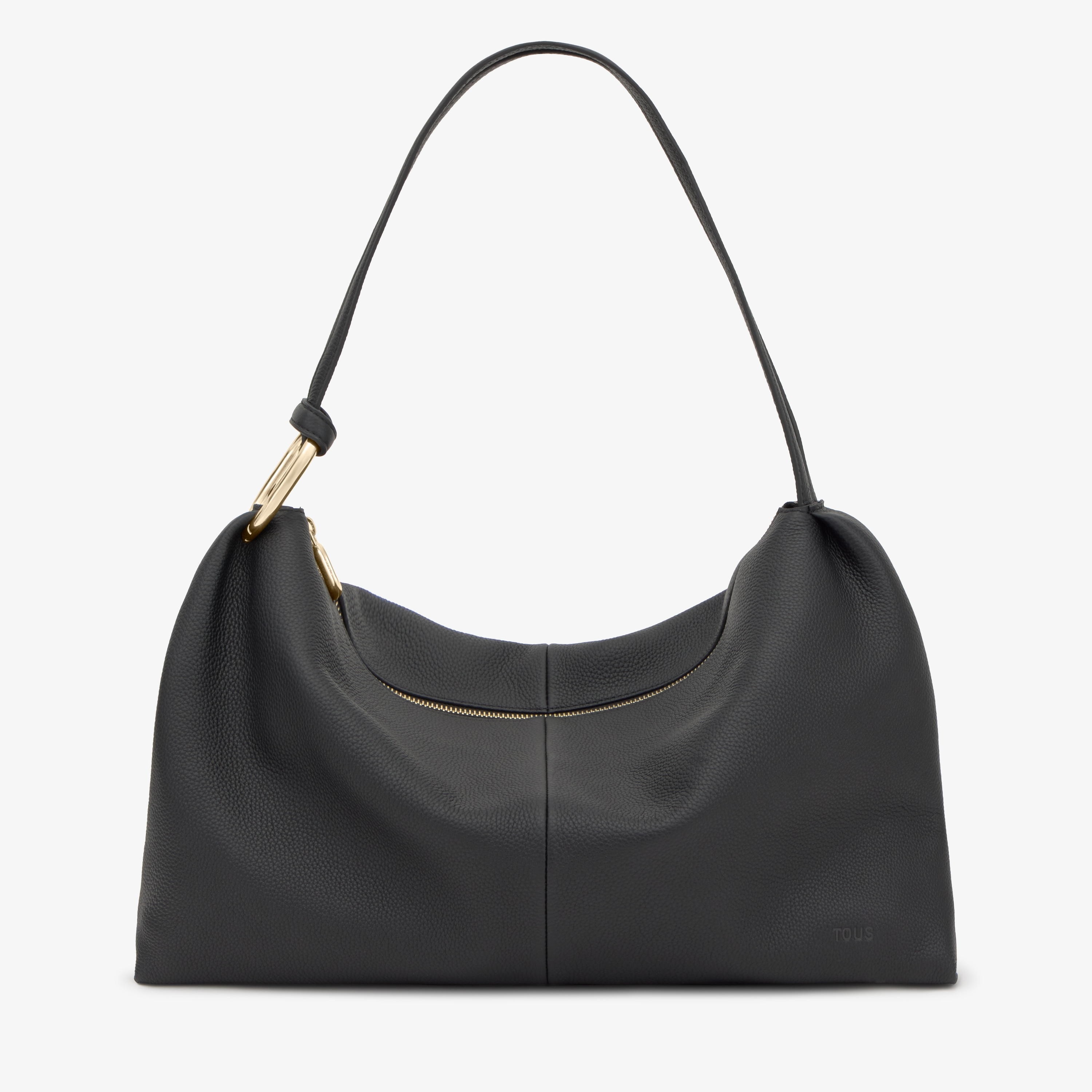 Black Shoulder leather bag TOUS Hold