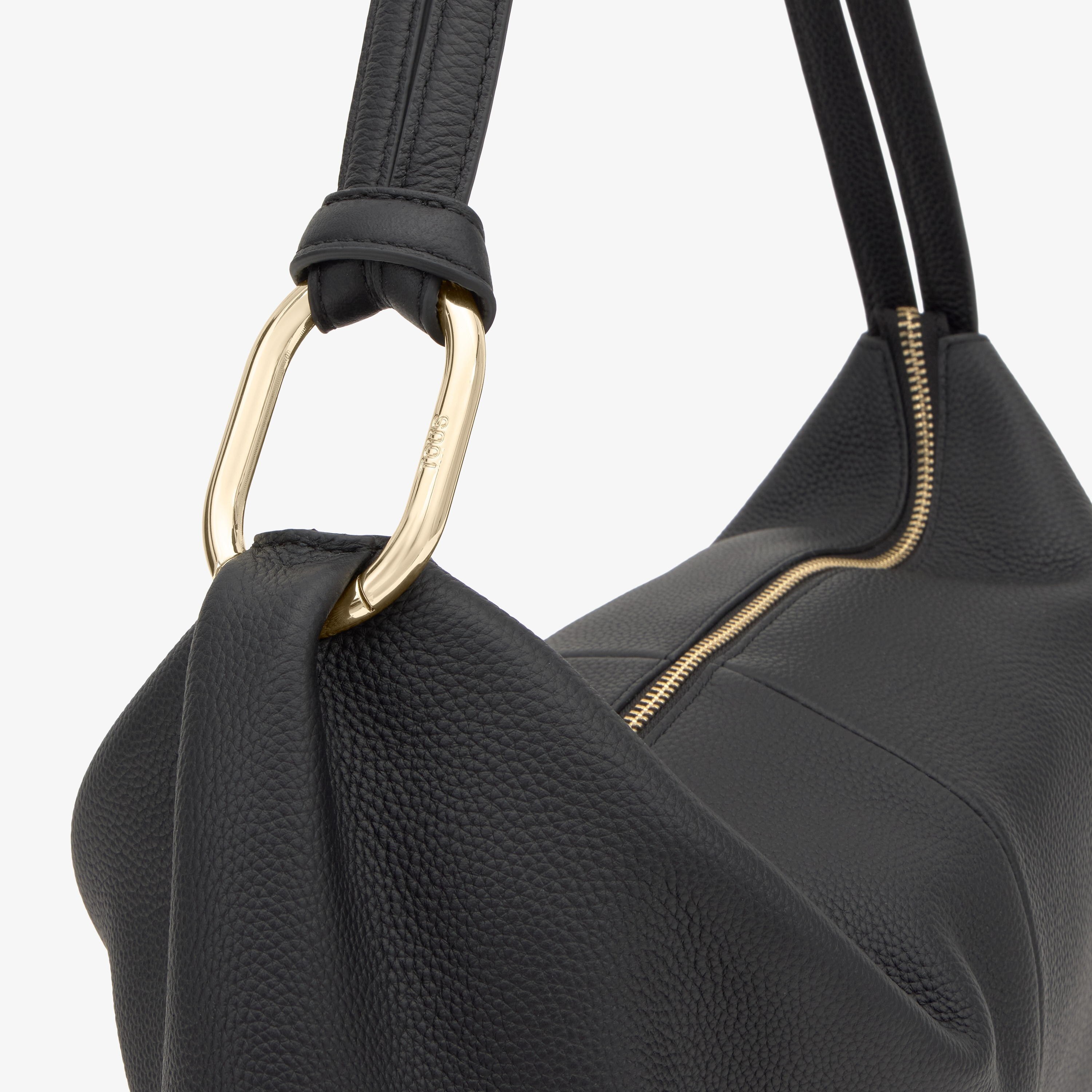 Black Shoulder leather bag TOUS Hold