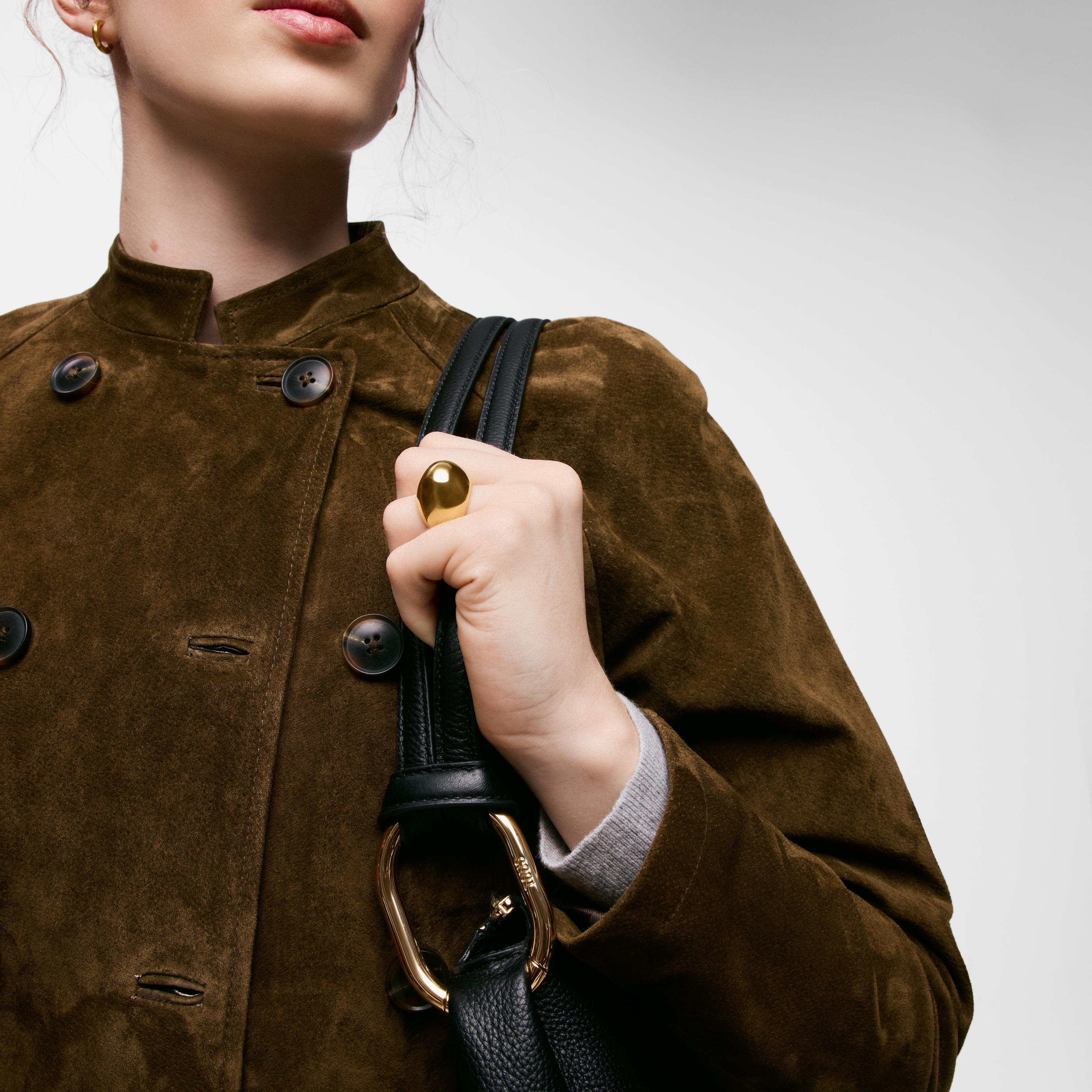 Black Shoulder leather bag TOUS Hold