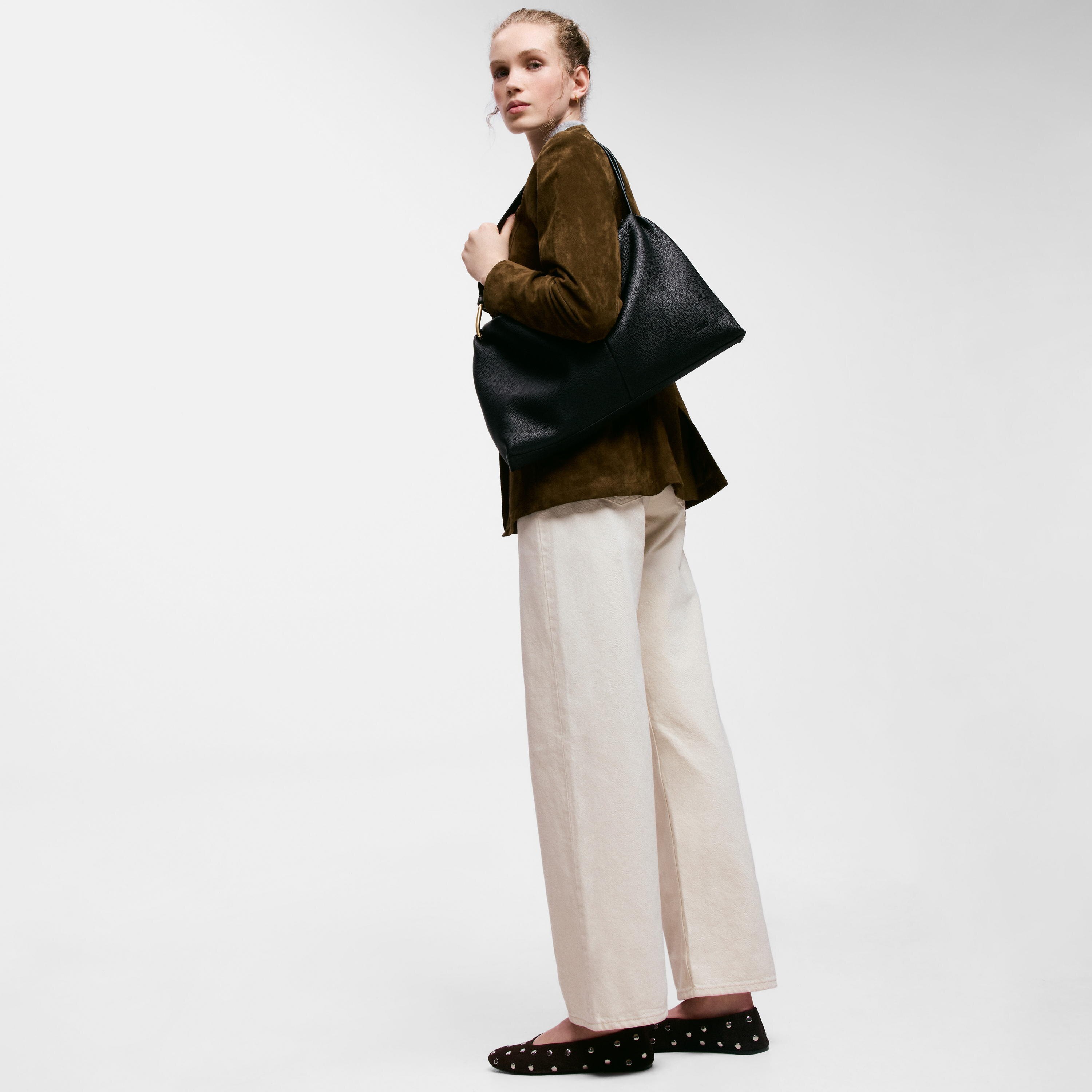 Black Shoulder leather bag TOUS Hold