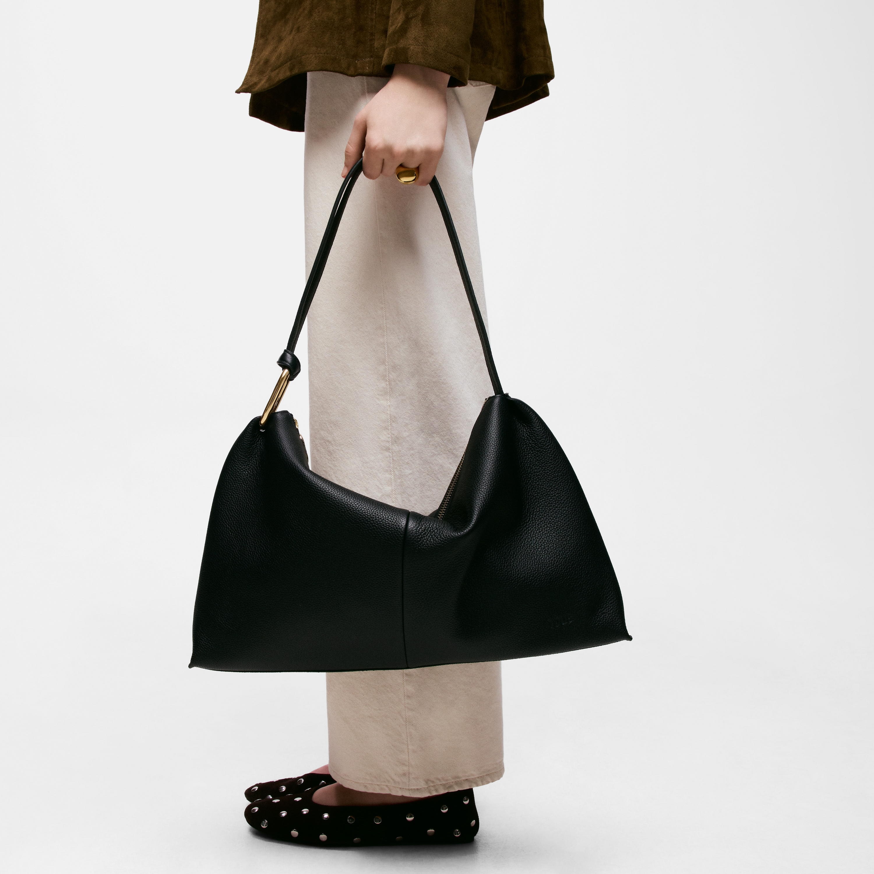 Black Shoulder leather bag TOUS Hold