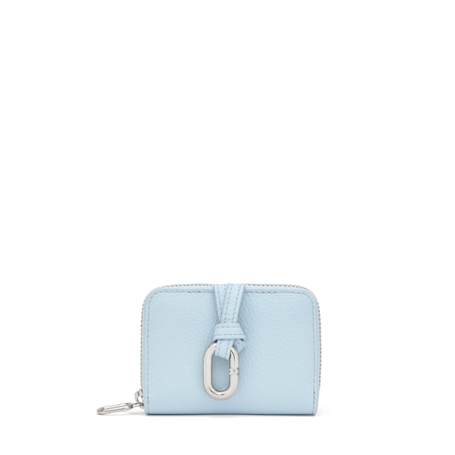 Peněženka na mince v&nbsp;nebesky modr&eacute; barvě TOUS Hold