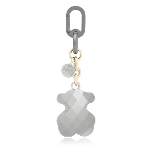 Silver-colored Key Ring TOUS Facet Bear