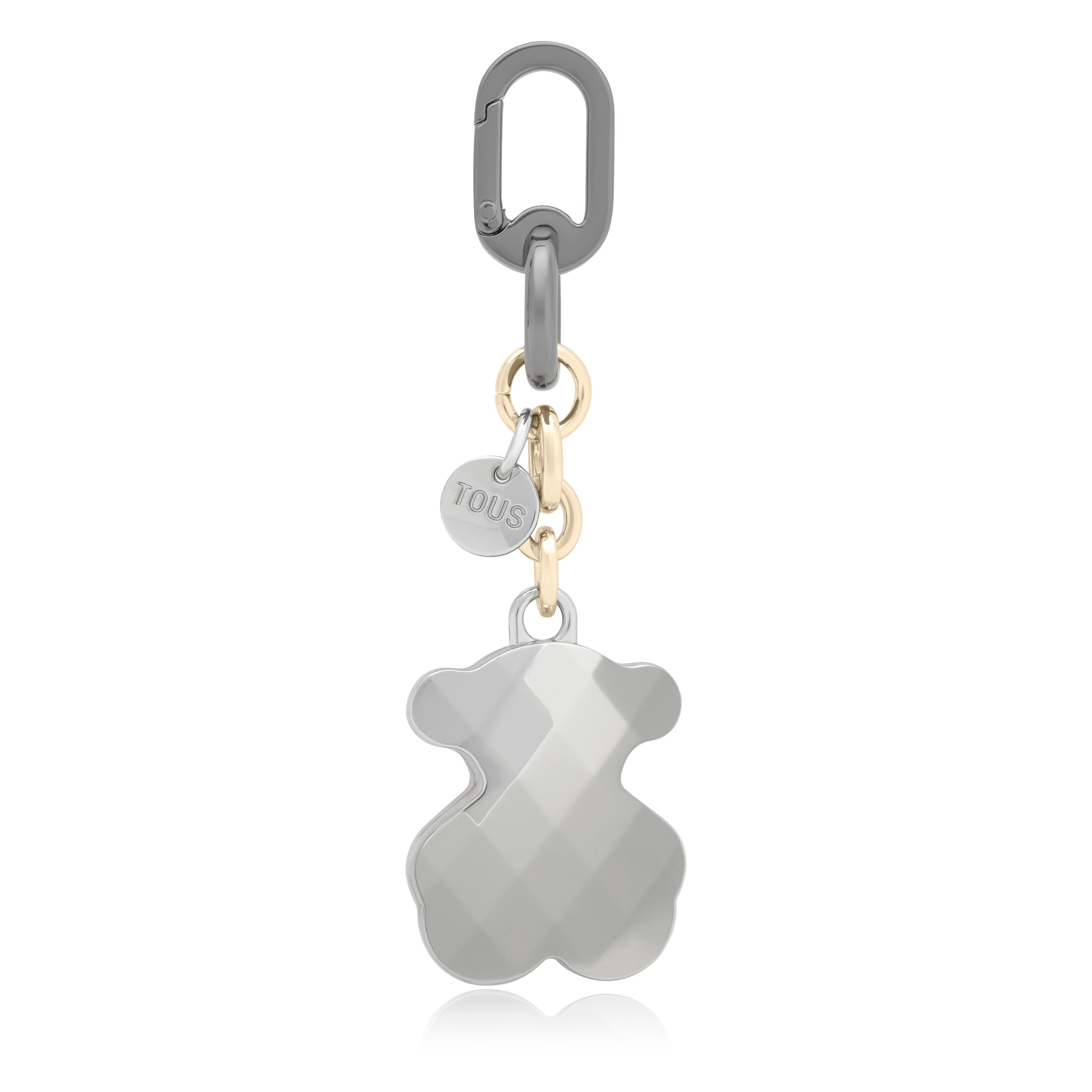 Silver-colored Key Ring TOUS Facet Bear | TOUS