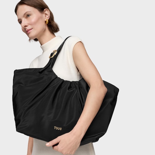 Duża czarna Torba z rączkami TOUS Travel