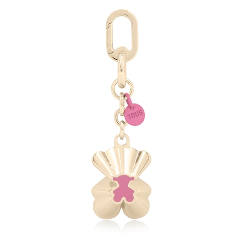 Rose and gold-colored Key Ring TOUS Trunk Bear