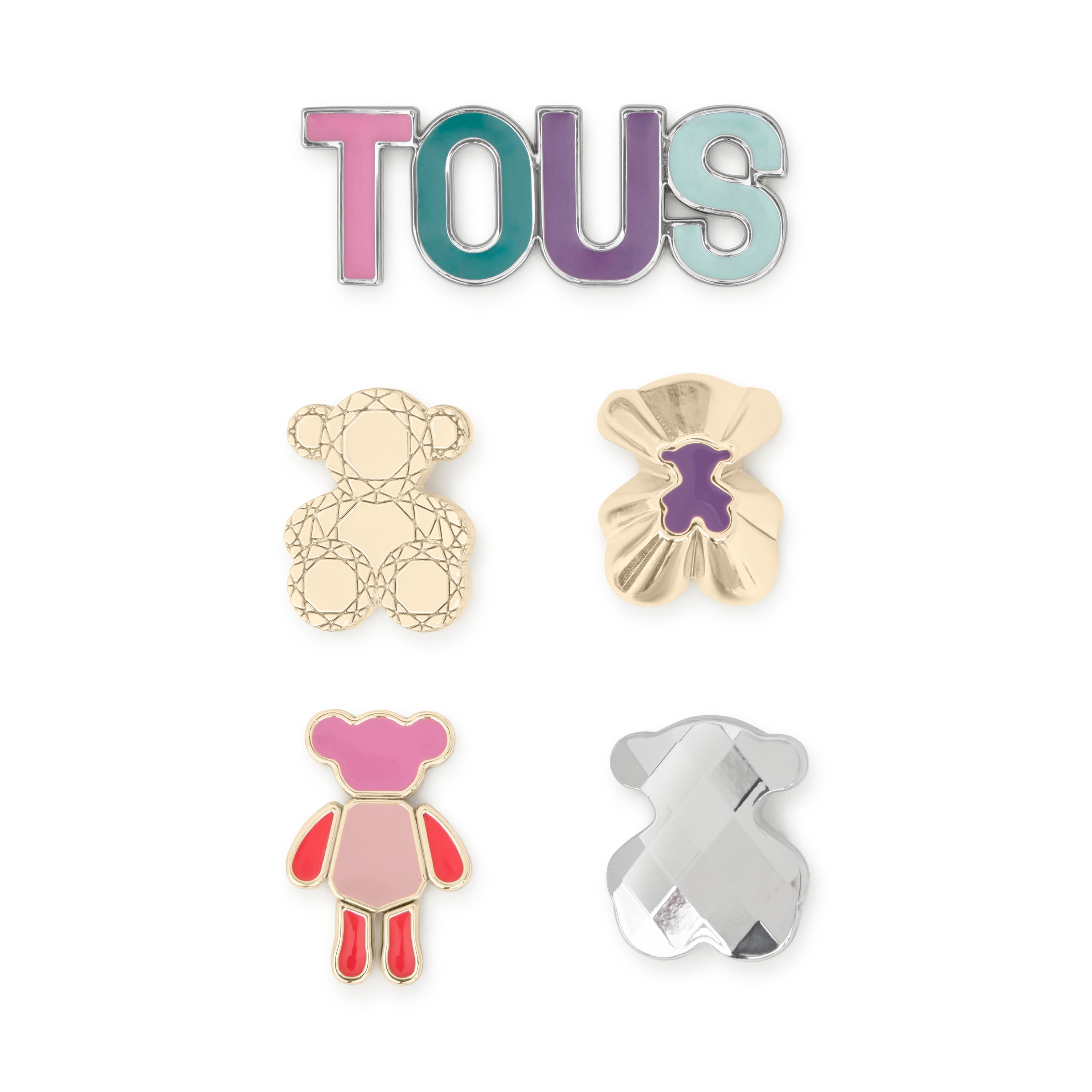 Pack Pins dorado TOUS Bear Style | TOUS