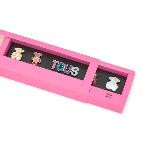 Πακέτο καρφίτσες TOUS Bear Style σε χρυσαφί χρώμα