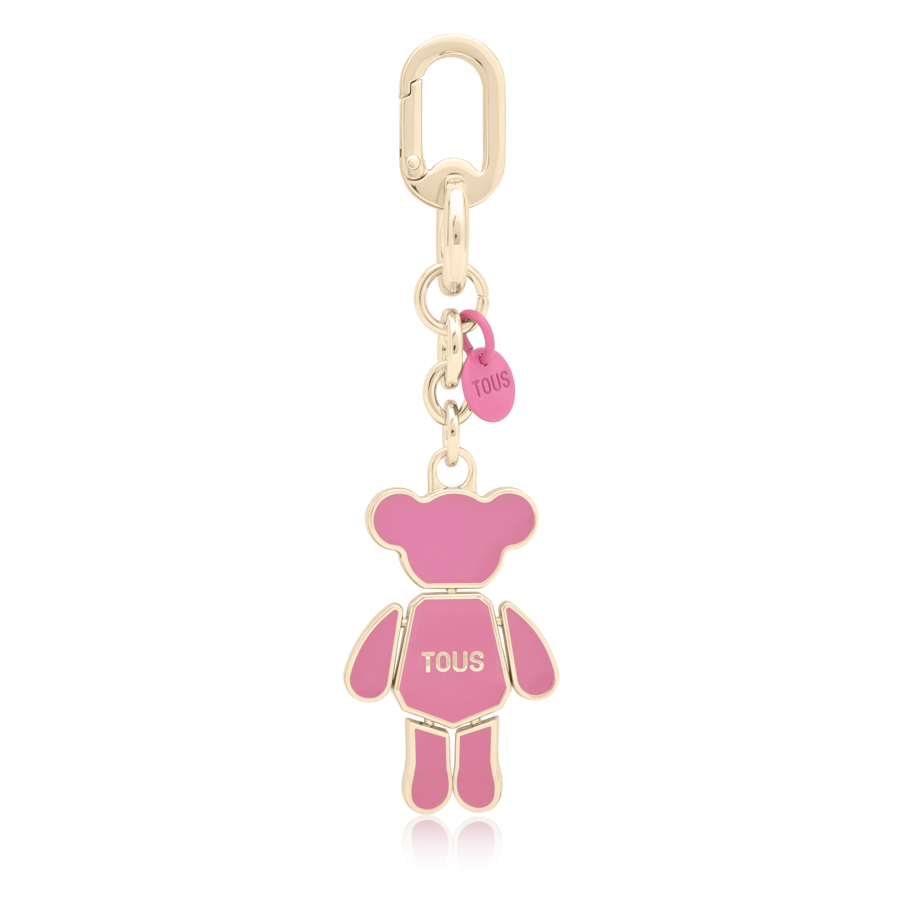 Rose and gold-colored Key Ring TOUS Puppet Bear