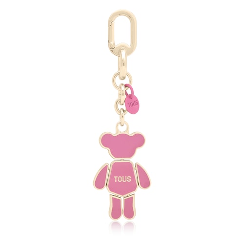 Rose and gold-colored Key Ring TOUS Puppet Bear