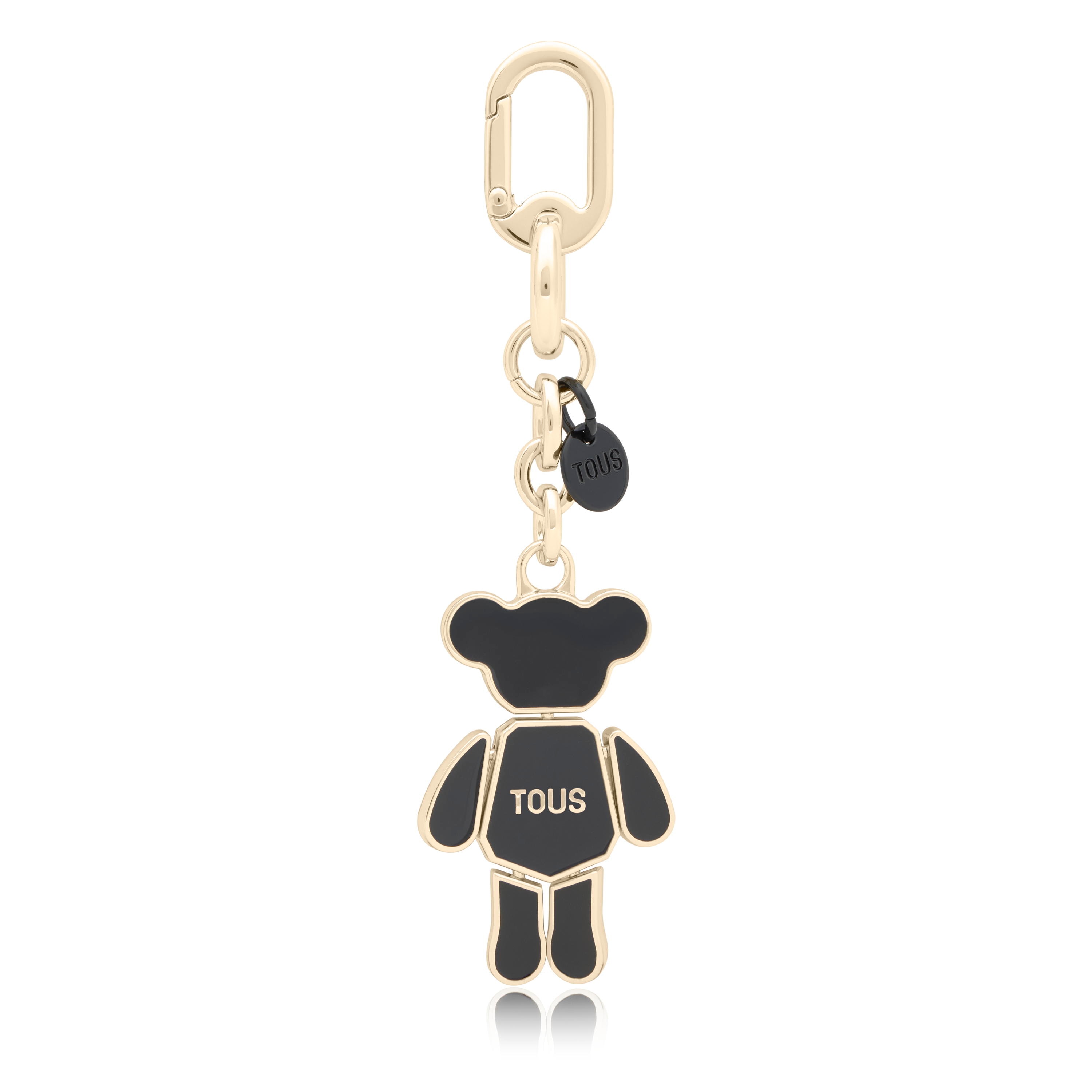 Black and gold-colored Key Ring TOUS Puppet Bear
