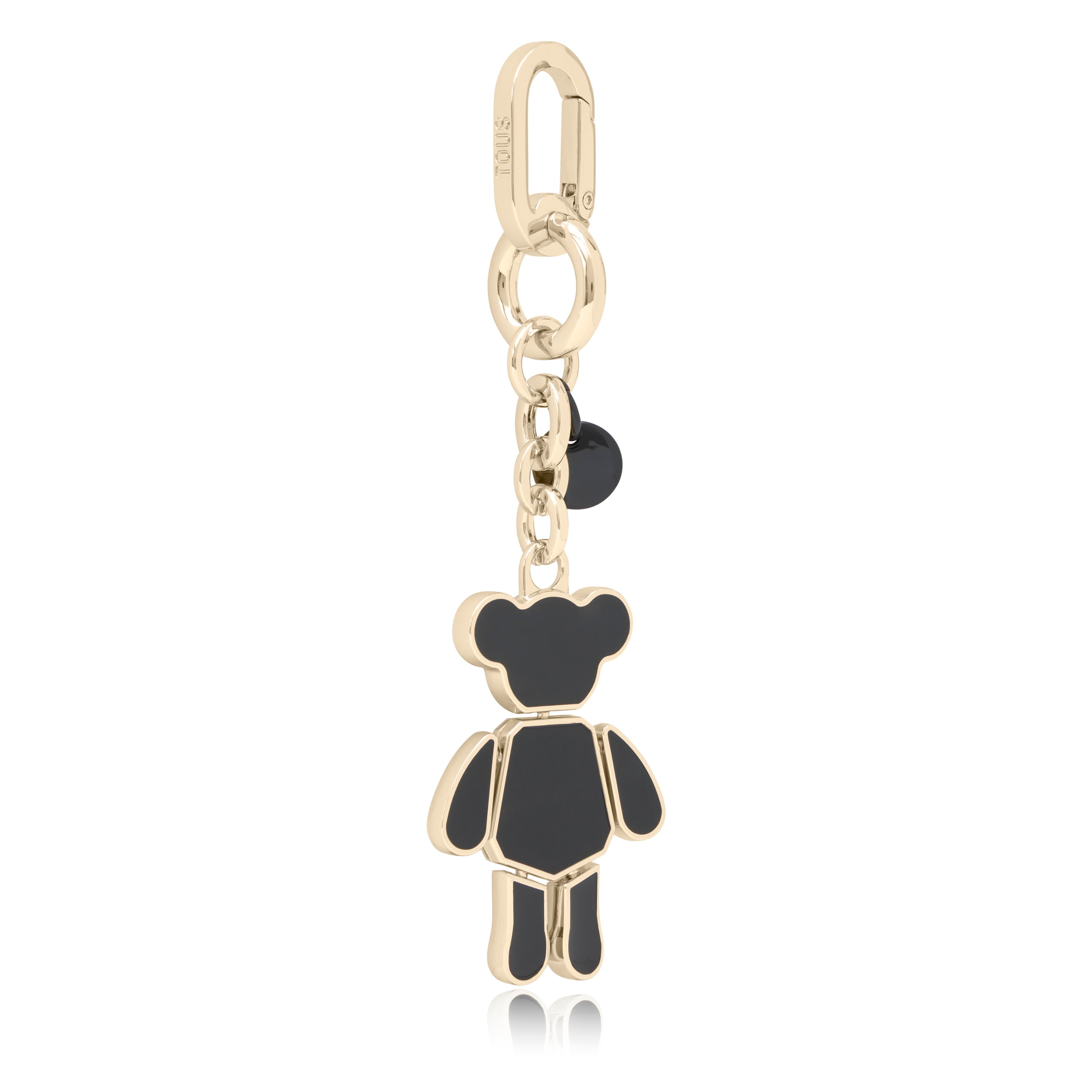 Black and gold-colored Key Ring TOUS Puppet Bear | TOUS