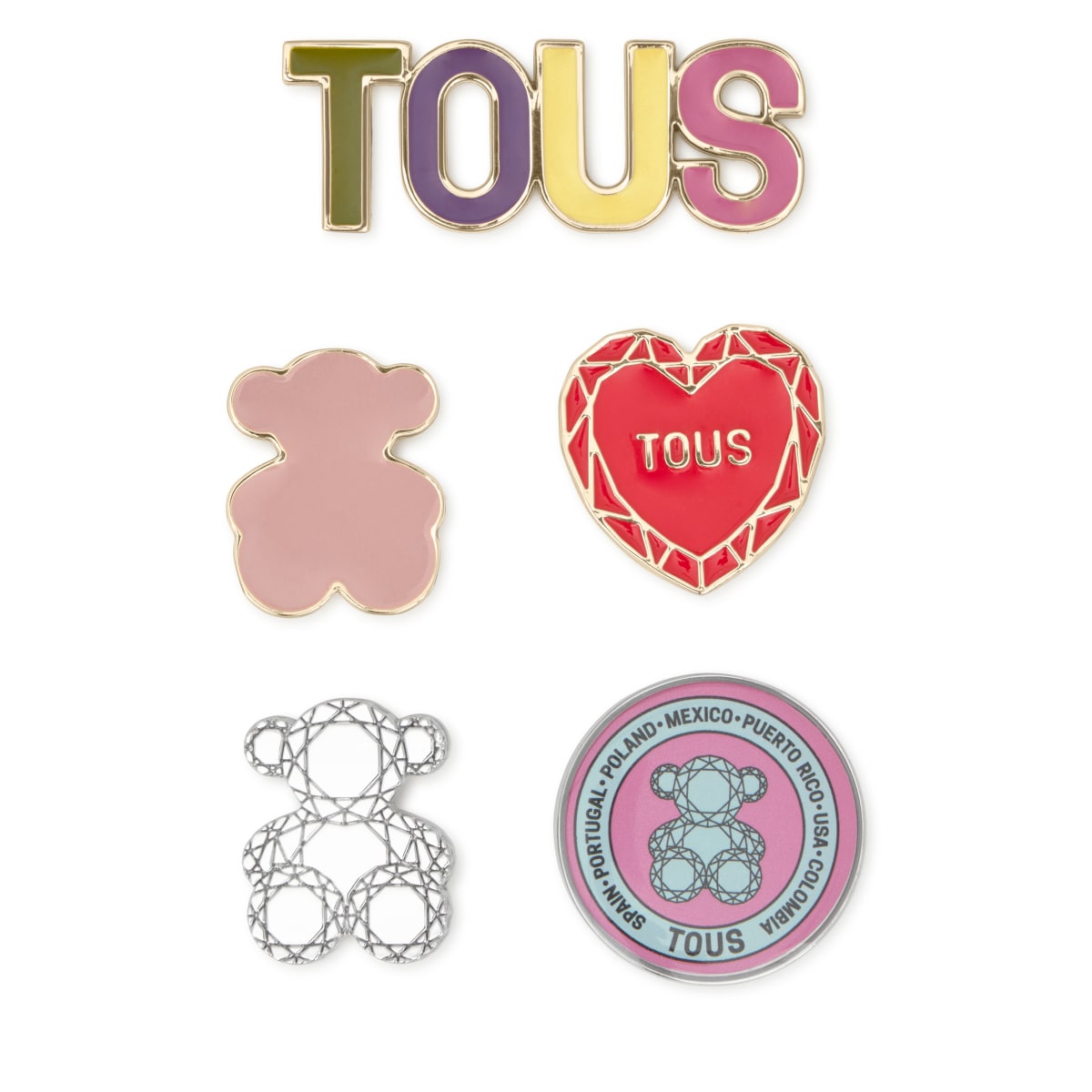 Tous - Pack Pins Dorados Tous Bear Style - Dorado