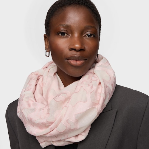 Foulard rose fonc&eacute; Kaos Devore
