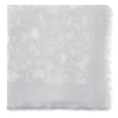 Foulard bleu gris Kaos Devore