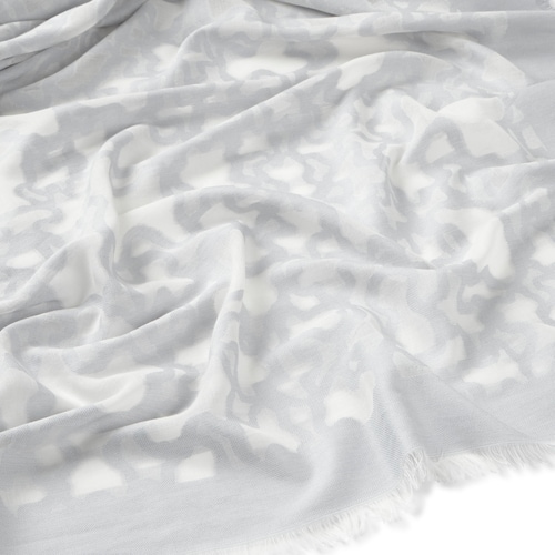 Foulard bleu gris Kaos Devore