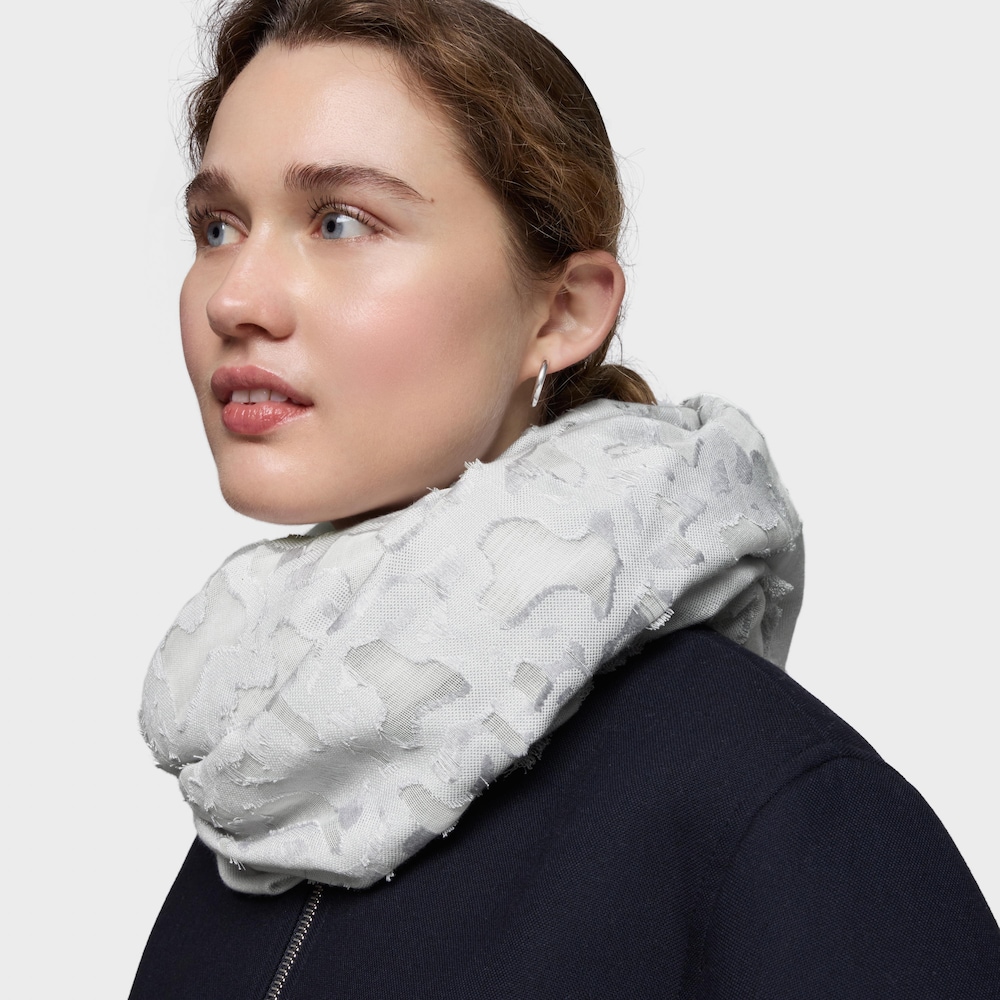 Foulard blu grigiastro Kaos Devore