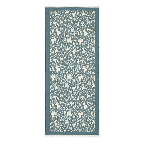 Foulard Kaos Devor&eacute; turquesa