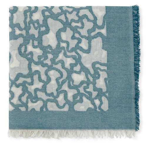 Foulard turquoise Kaos Devore