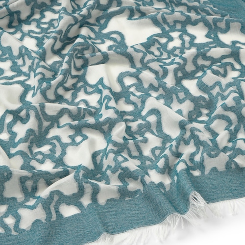 Foulard turquoise Kaos Devore