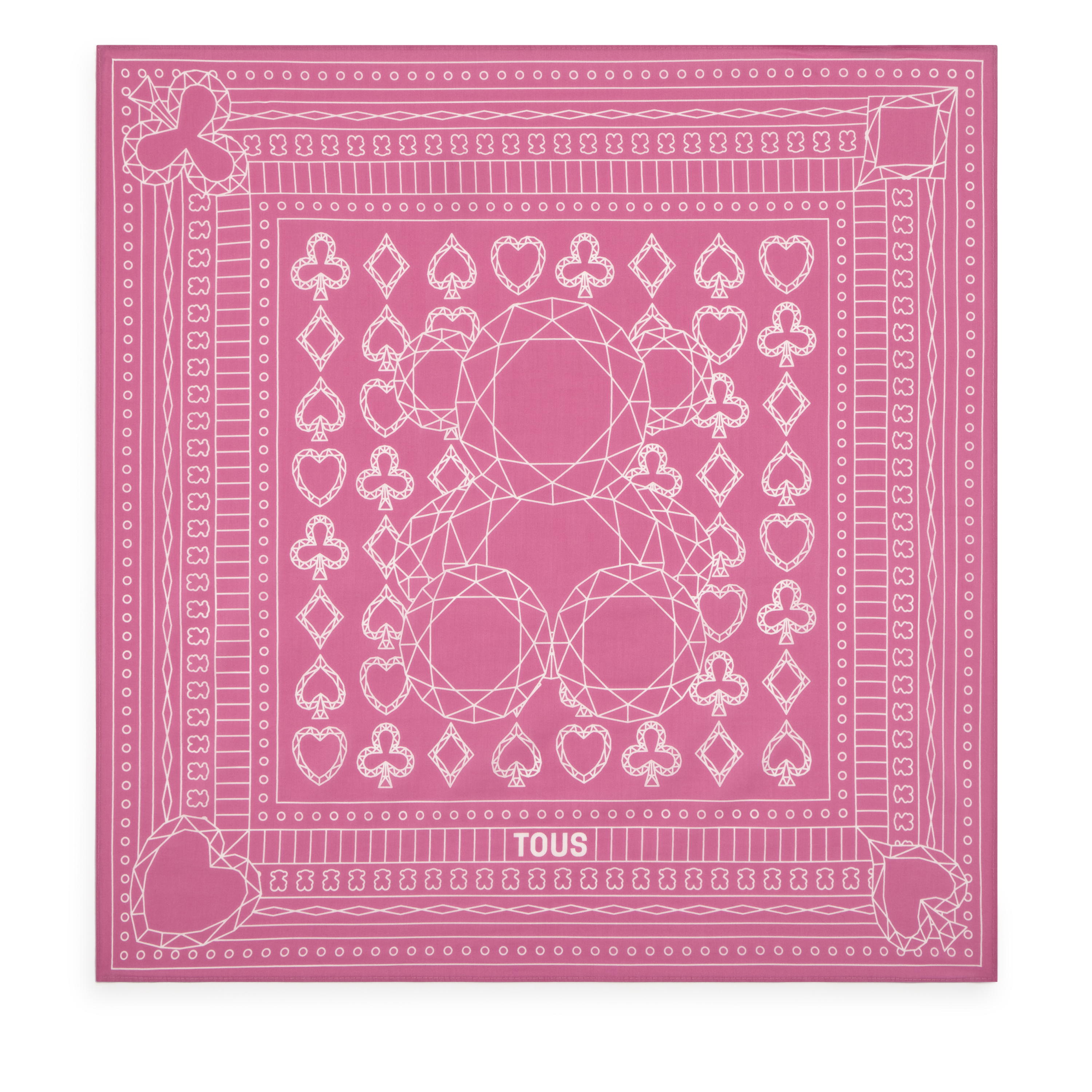 Small square pink Scarf TOUS All in Bandana