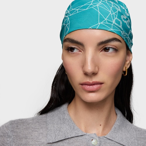 Mocador quadrat petit turquesa TOUS All in Bandana