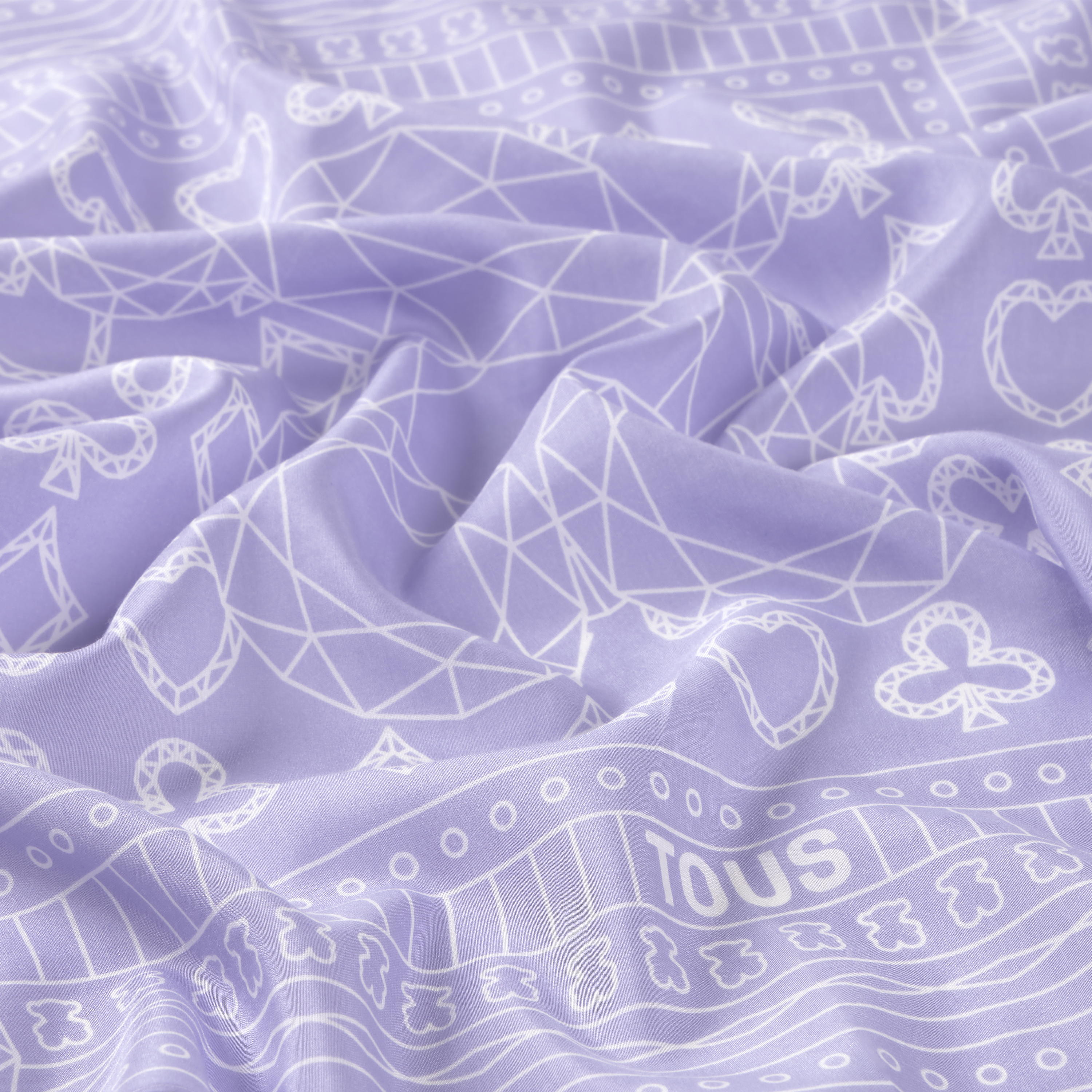 Small square mauve Scarf TOUS All in Bandana