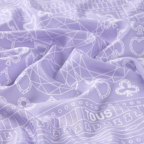 Pañuelo cuadrado pequeño malva TOUS All in Bandana