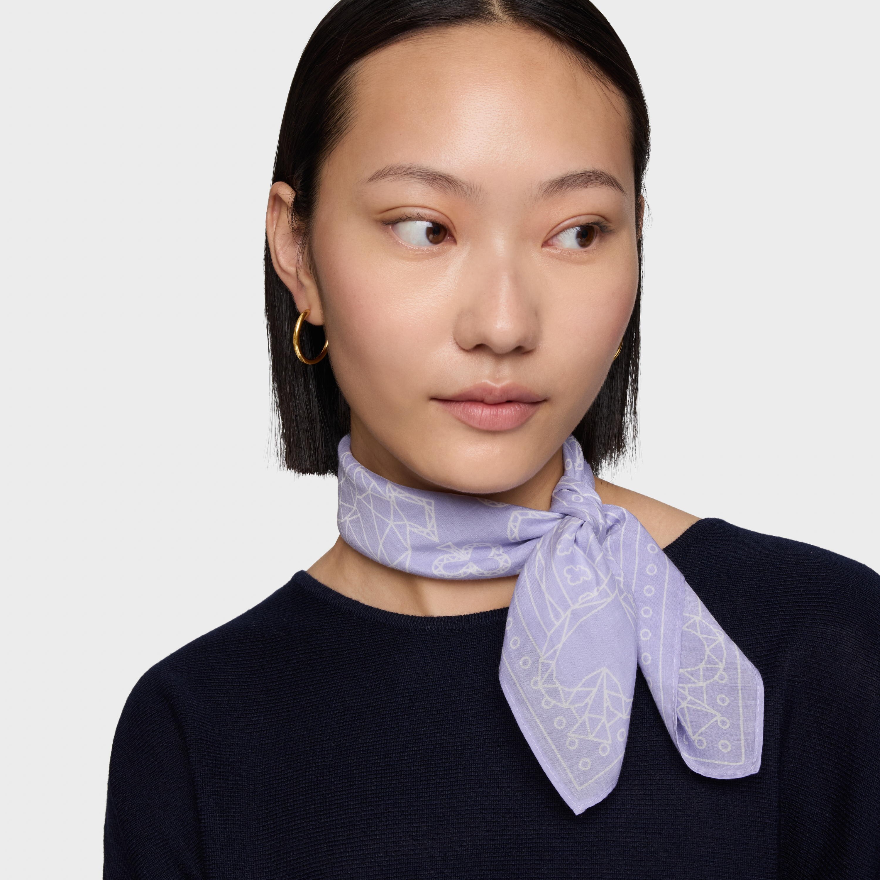 Small square mauve Scarf TOUS All in Bandana