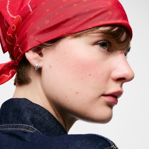 Quadratischer roter Schal TOUS Motifs Paisley