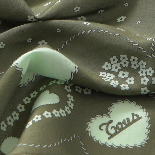 Len&ccedil;o quadrado caqui TOUS Motifs Paisley