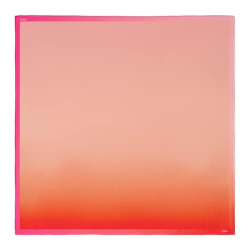 Square orange Scarf TOUS Double Way Gradient
