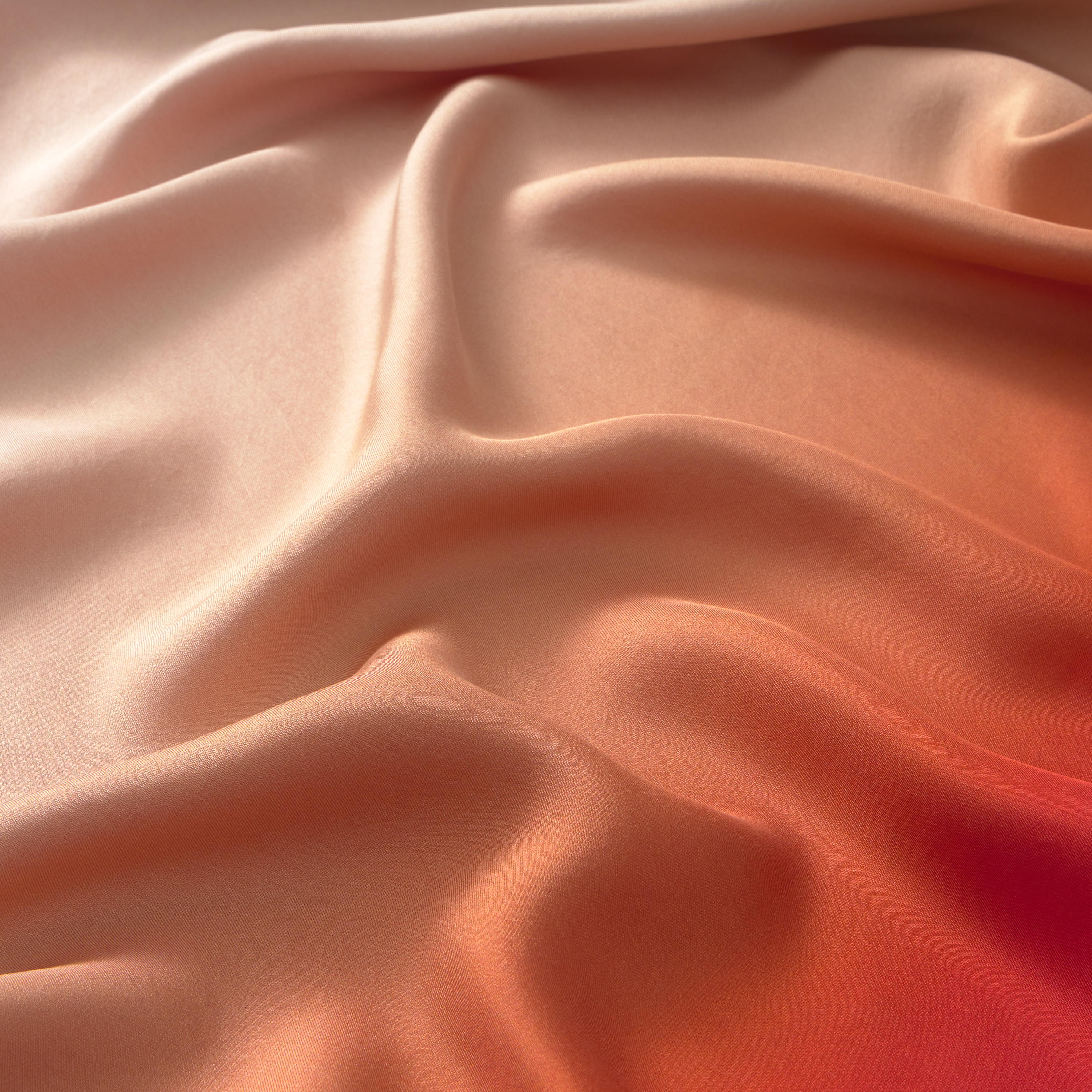Square orange Scarf TOUS Double Way Gradient