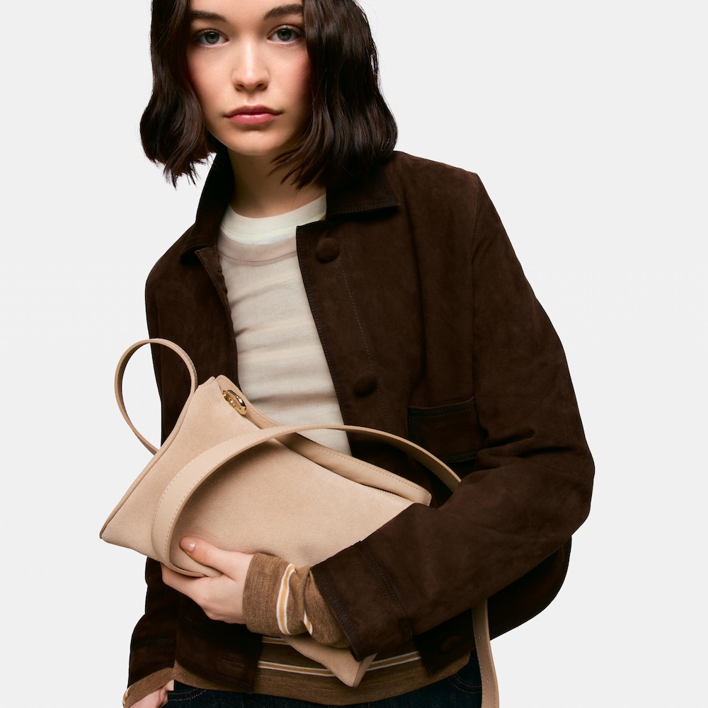 Bandolera de piel peque&ntilde;a arena TOUS&nbsp;Arlette