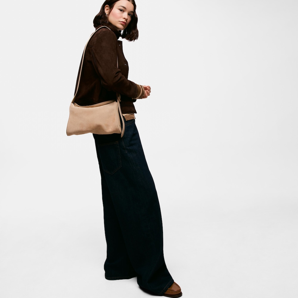 Bandolera de piel peque&ntilde;a arena TOUS&nbsp;Arlette