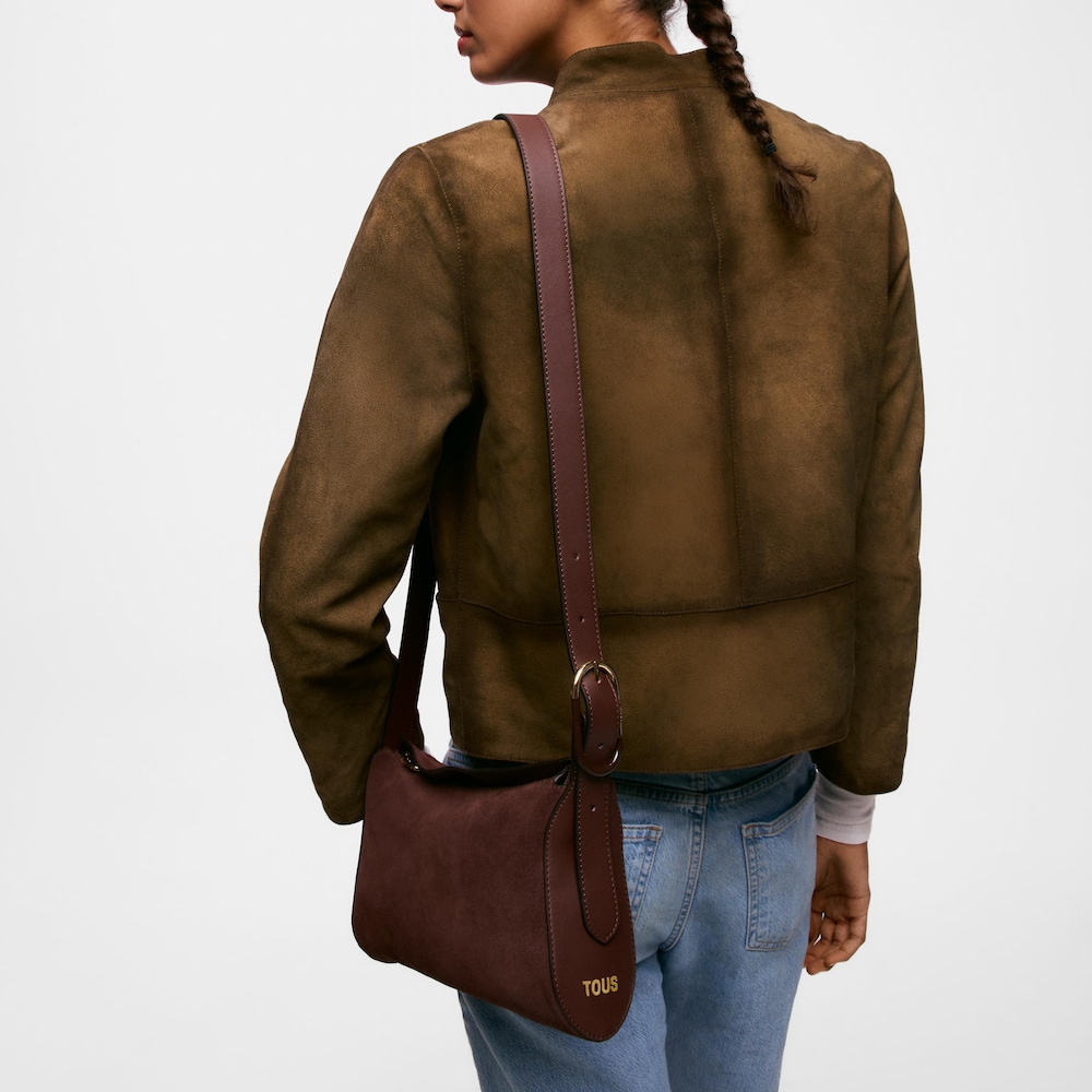 Borsa a tracolla piccola in pelle marrone TOUS&nbsp;Arlette