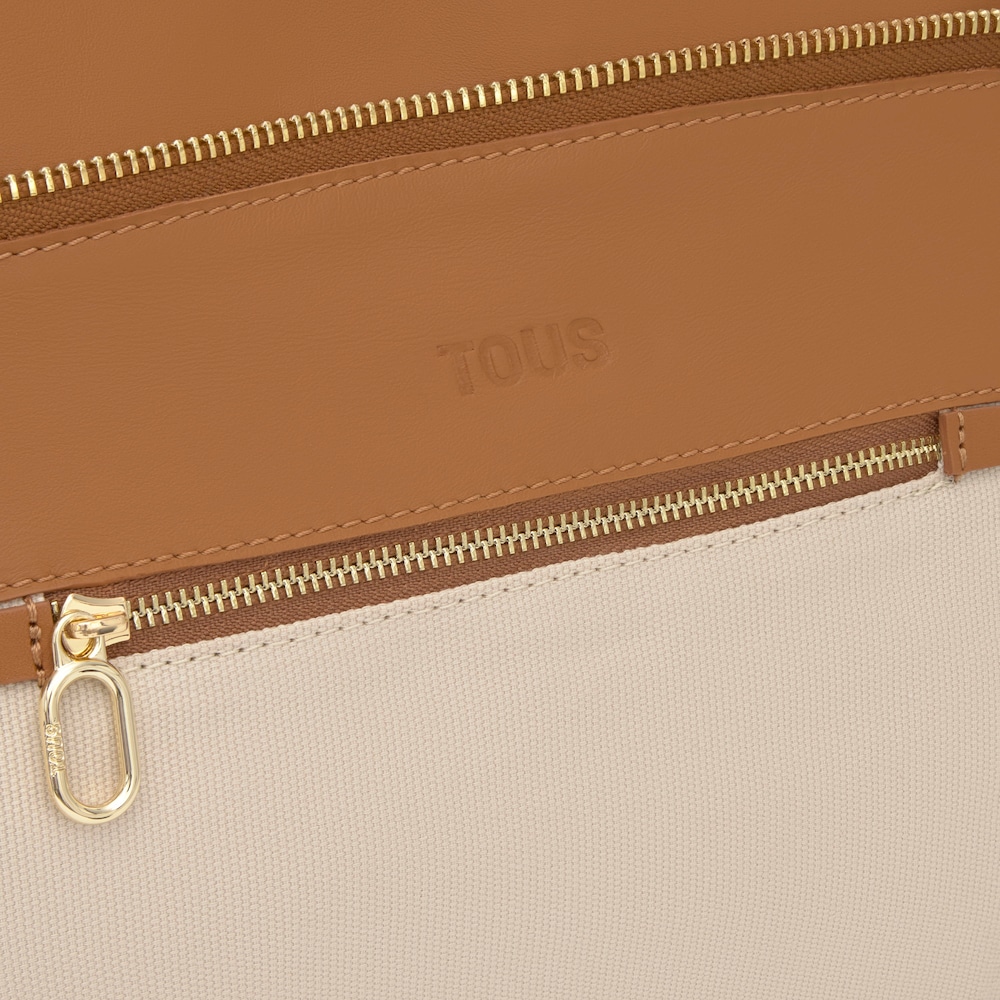 Bandolera de pell petita camel TOUS&nbsp;Arlette