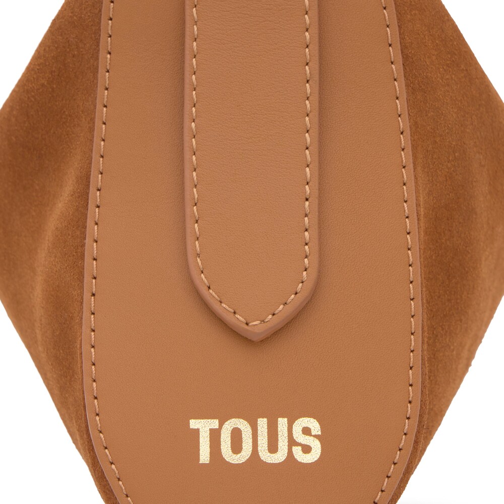 Bandolera de pell petita camel TOUS&nbsp;Arlette