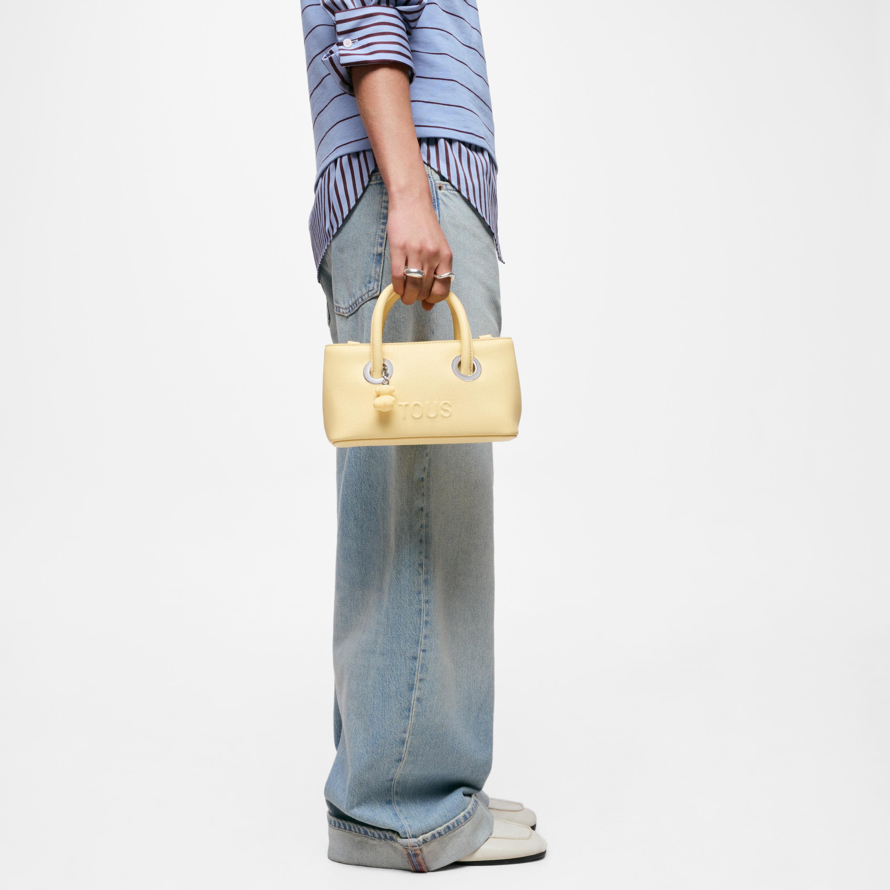 Small yellow City bag TOUS Poppy