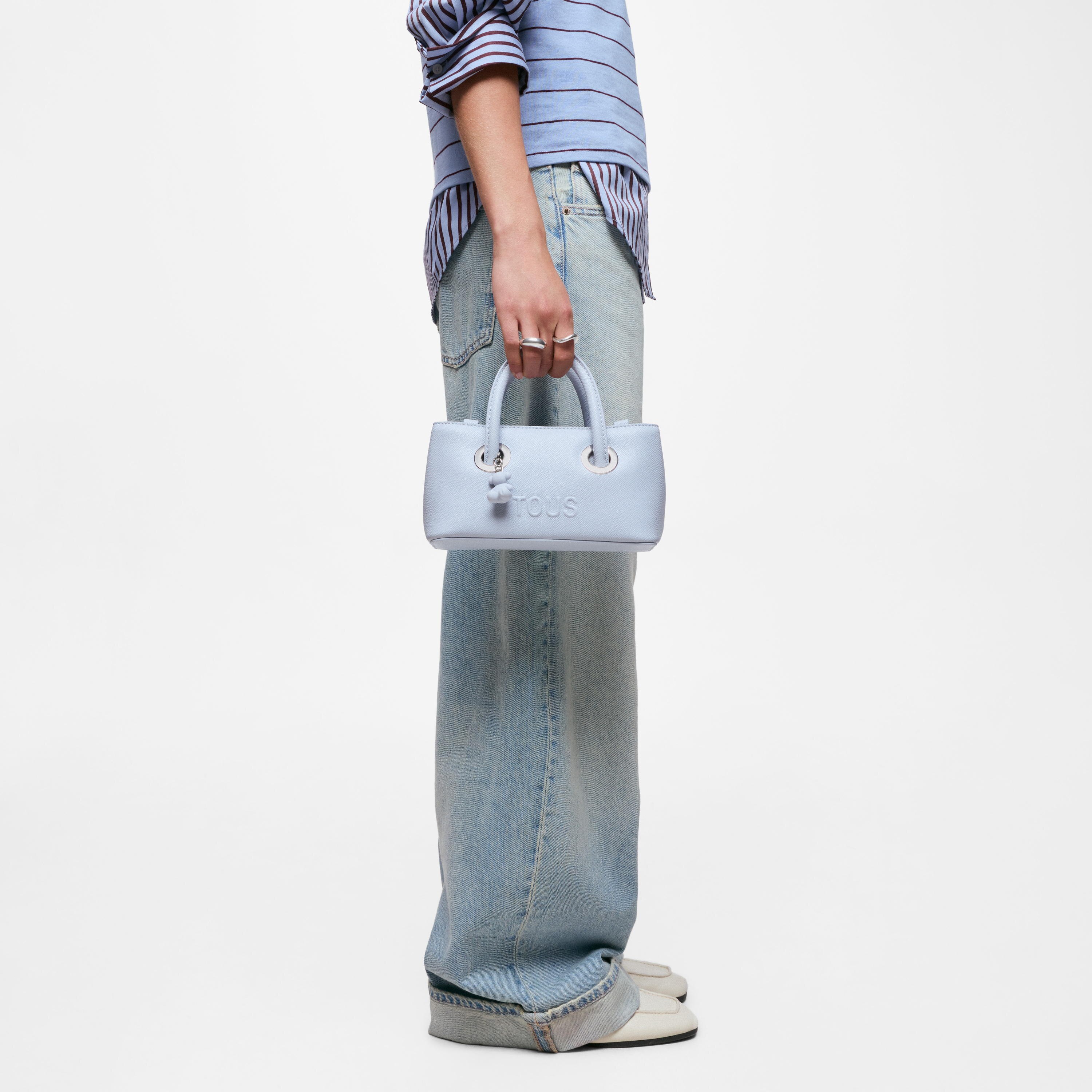 Small grayish blue City bag TOUS Poppy