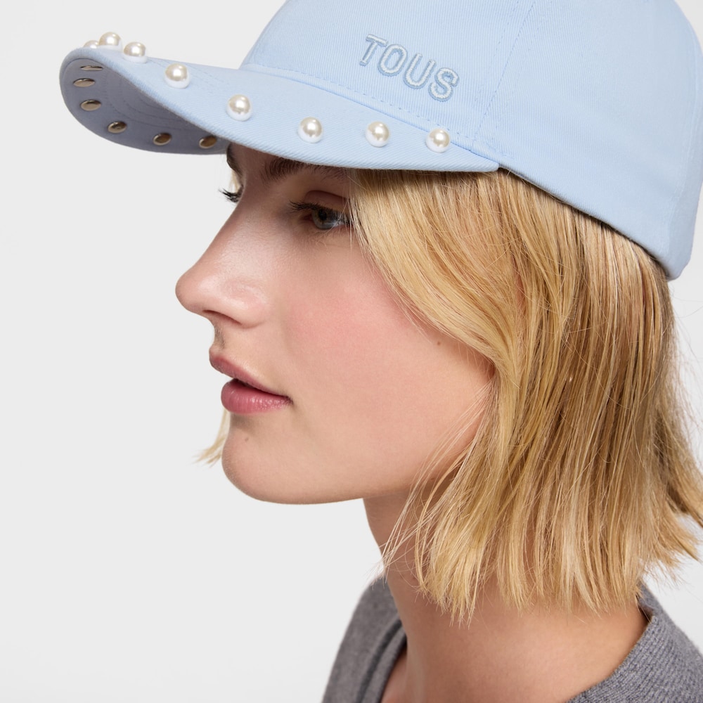 Gorra azul cielo TOUS Pearls