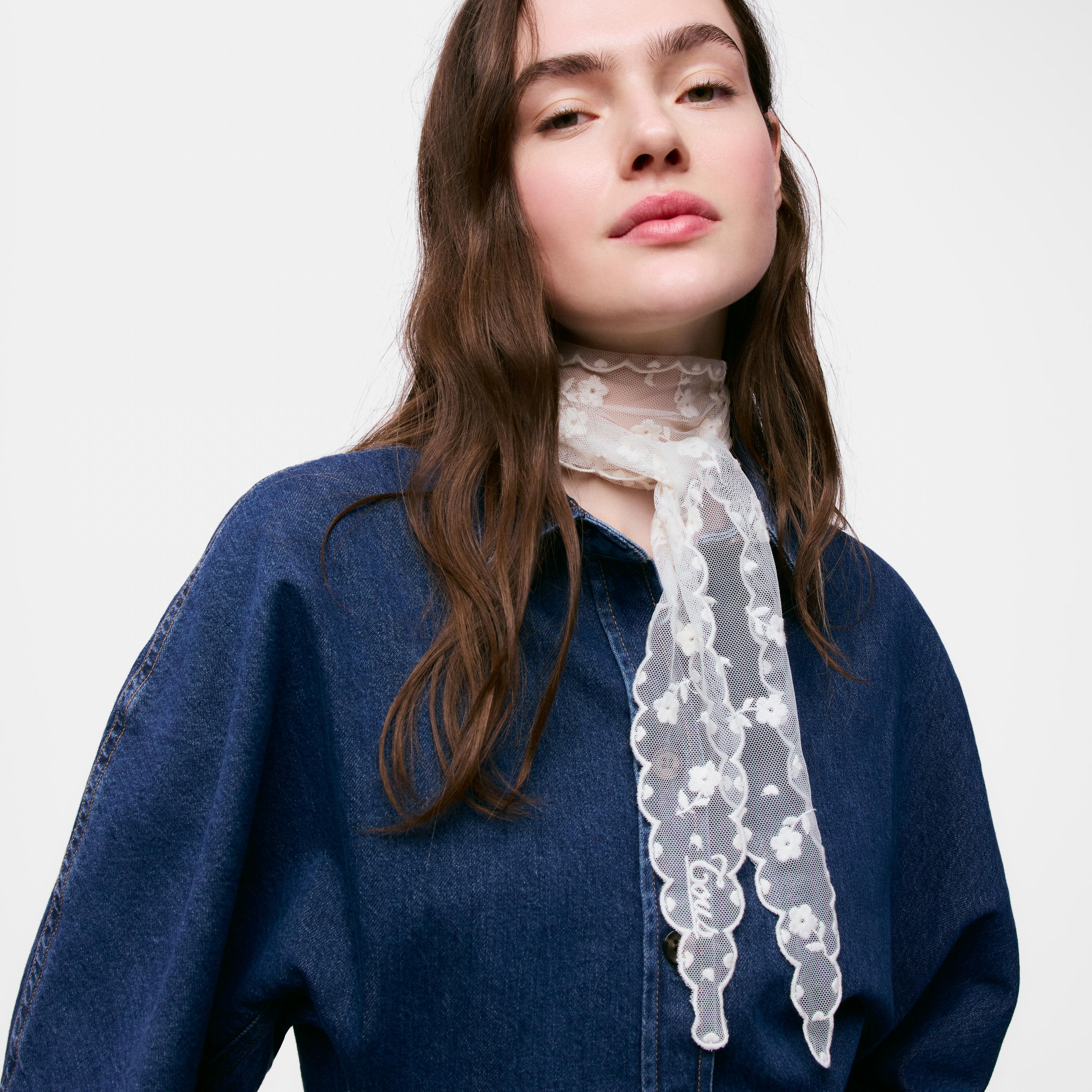 Beige embroidered Scarf TOUS Daisy