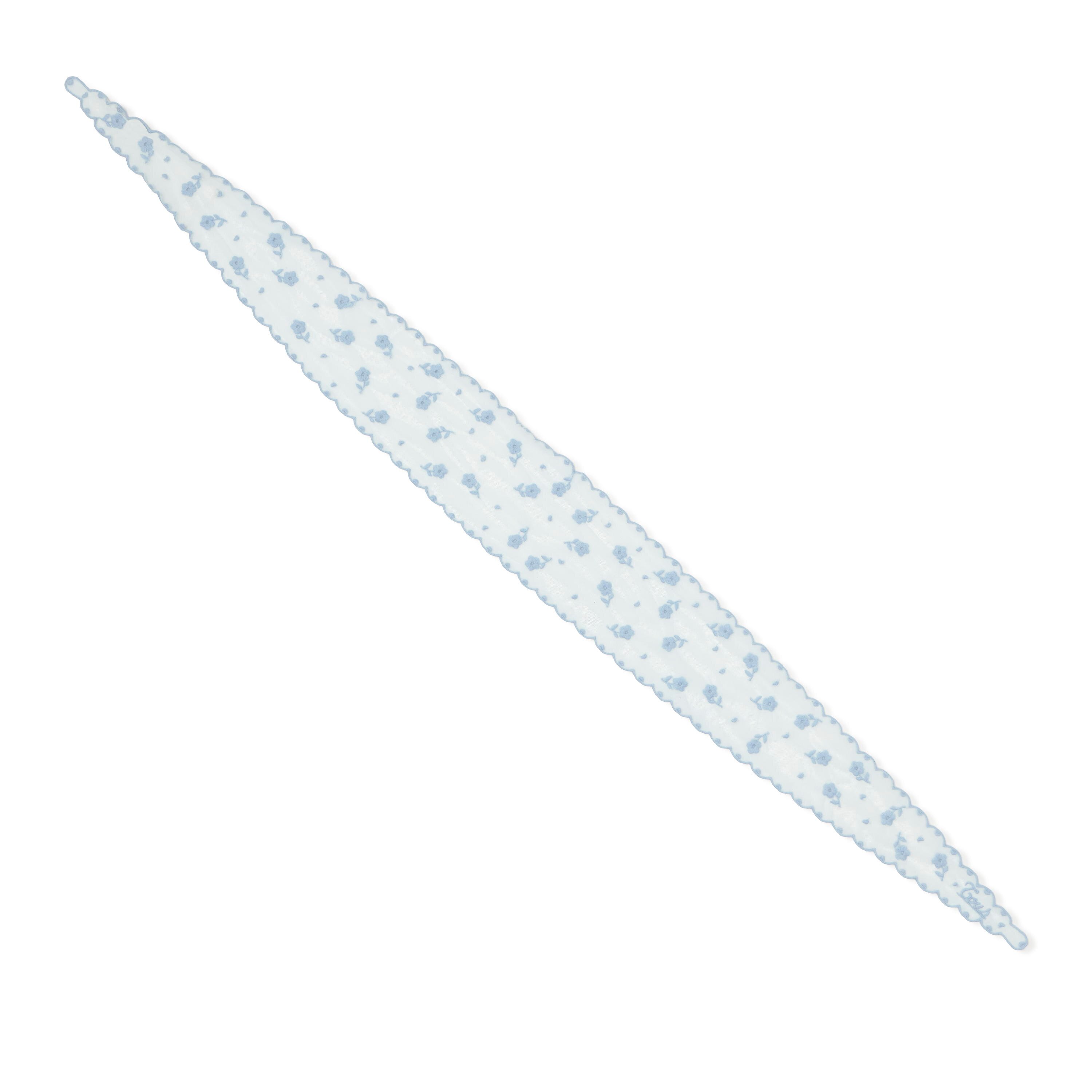 Sky blue embroidered Scarf TOUS Daisy