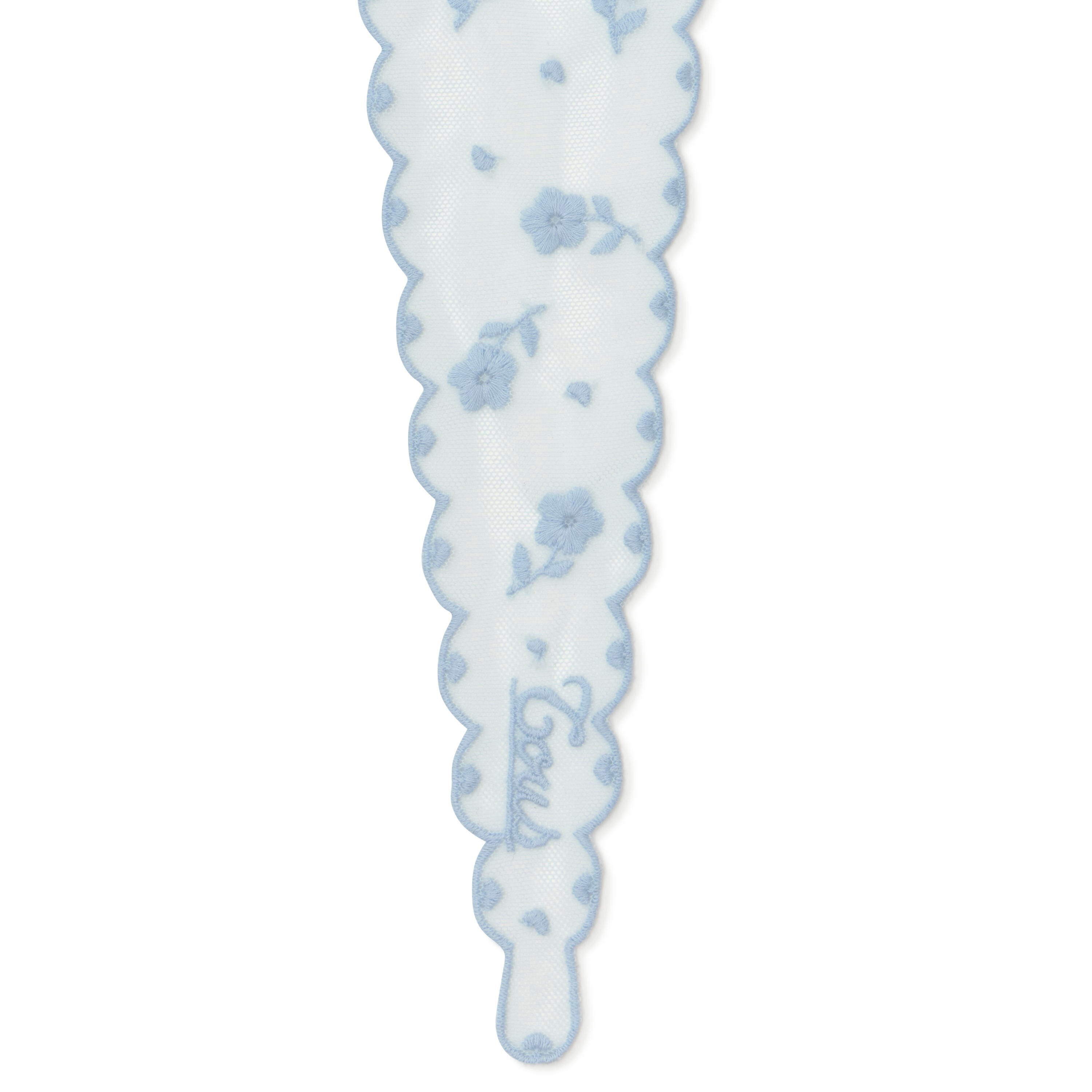 Sky blue embroidered Scarf TOUS Daisy