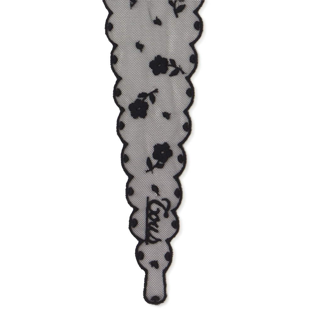 Pa&ntilde;uelo bordado negro TOUS Daisy