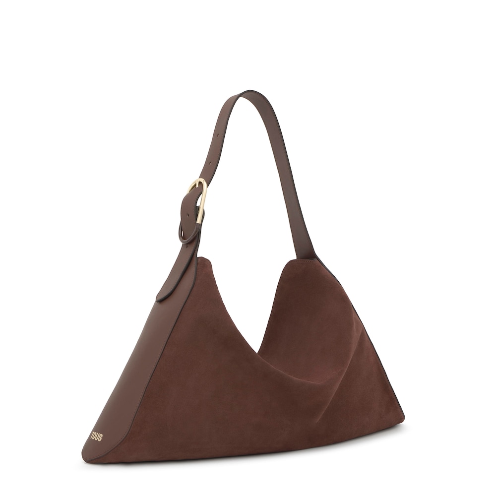 Bossa d&rsquo;espatlla de pell marr&oacute; TOUS&nbsp;Arlette