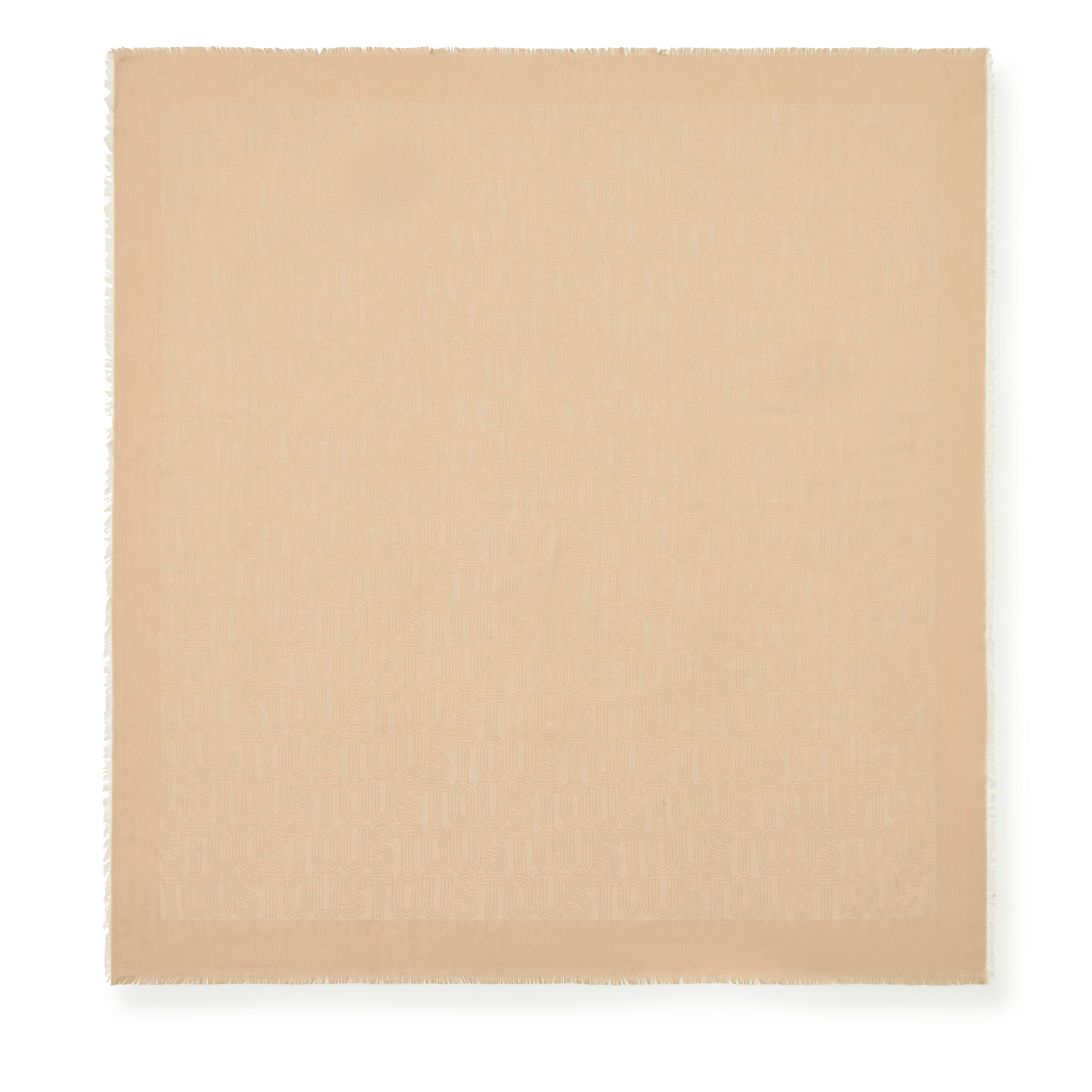 Sand-colored Scarf TOUS Silhouette Jacquard