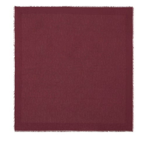 Burgundy Scarf TOUS Silhouette Jacquard